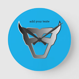 Horloge Ronde Pro Gamer Silver Emblem