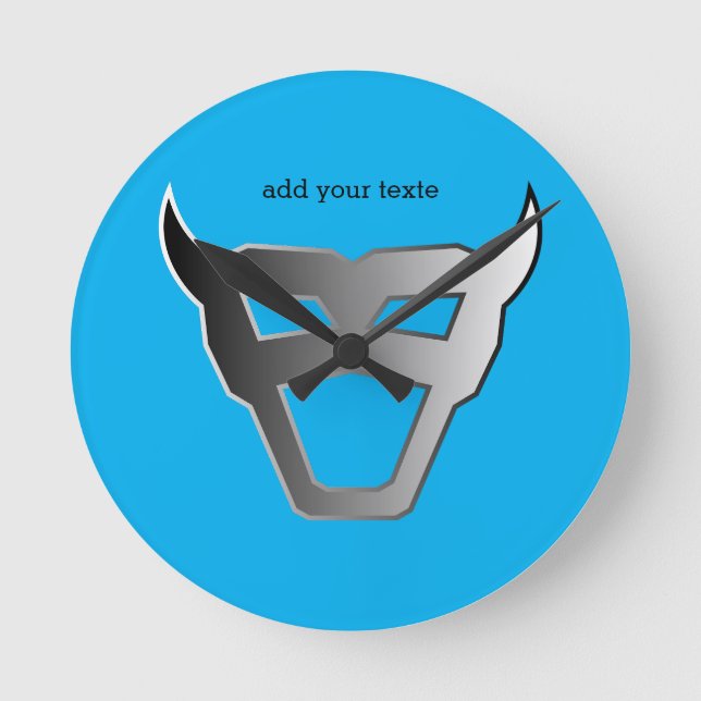 Horloge Ronde Pro Gamer Silver Emblem (Recto)