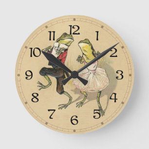 Horloge Ronde Promenade de gâteau de Froggy