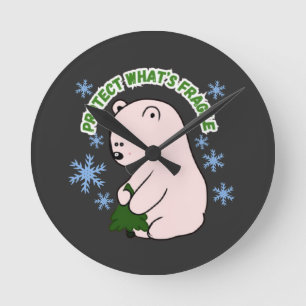 Horloge Ronde Protection personnalisée de ce qui est fragile