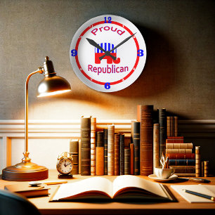 Horloge Ronde Proud républican