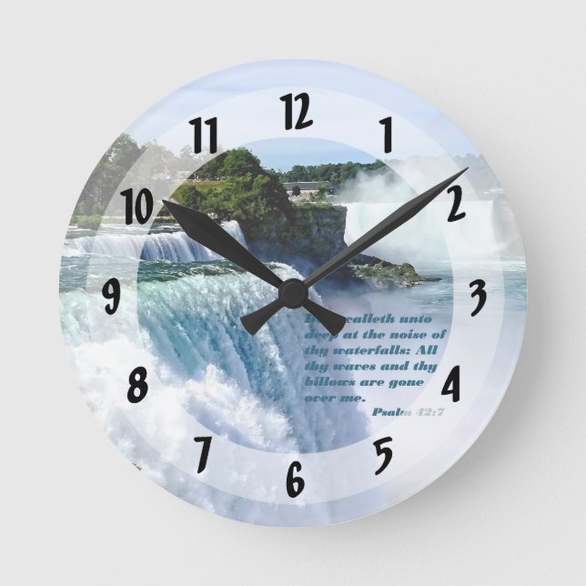 Horloge Ronde Psaume 42:7 (Recto)