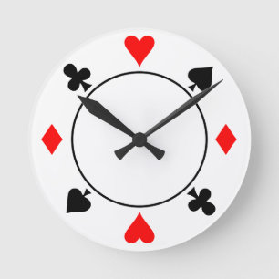 Horloge Ronde Puce de casino