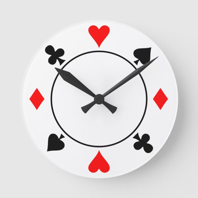 Horloge Ronde Puce de casino (Recto)