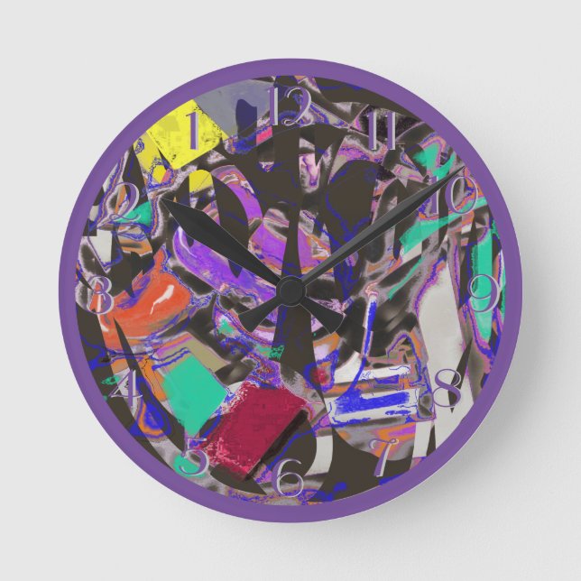 Horloge Ronde Purples folles Défilés Défilé à l'envers (Recto)