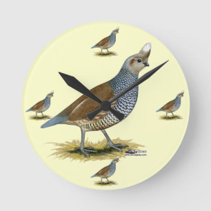 Horloge Ronde Quail à échelle
