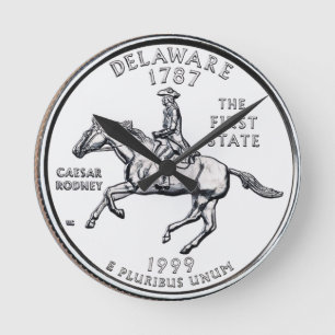 Horloge Ronde Quart de dollar du Delaware