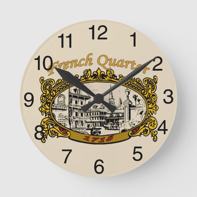 Horloge Ronde Quartier français, Nouvelle-Orléans (Recto)