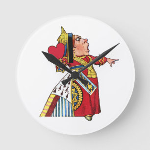 Horloge Ronde Queen of Hearts from Alice à Wonderland