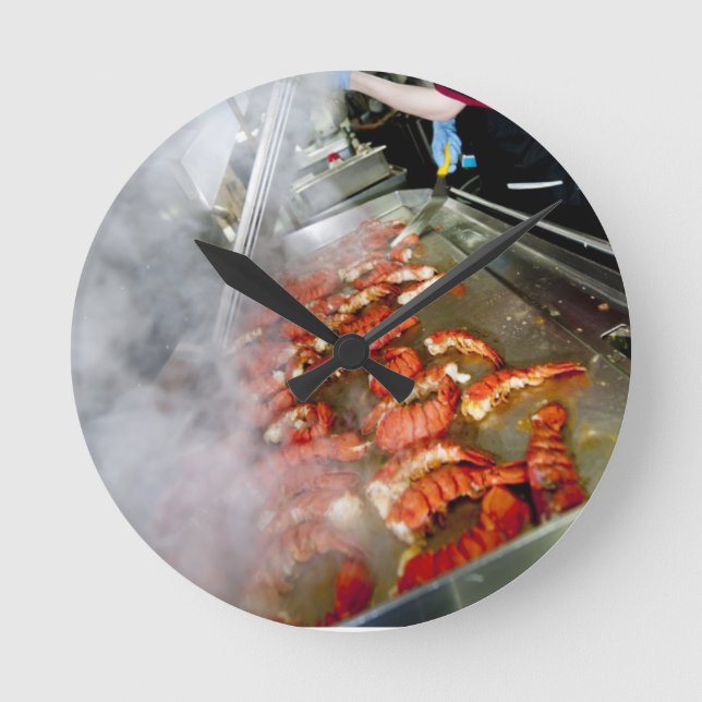 Horloge Ronde Queues de homard de cuisine (Recto)