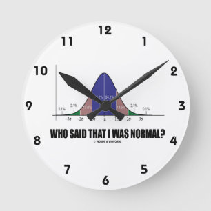 Horloge Ronde Qui a indiqué que j'étais normal ? (Humour de