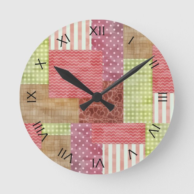 Horloge Ronde Quiltblock (Recto)