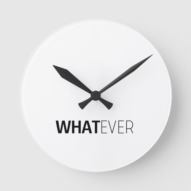HORLOGE RONDE 'QUOI QUE CE SOIT' (Recto)