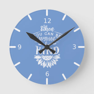 Horloge Ronde Quota inspiratoire Sunflower