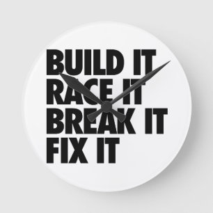 Horloge Ronde RaceCar