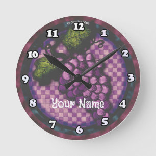 Horloge Ronde Raisins