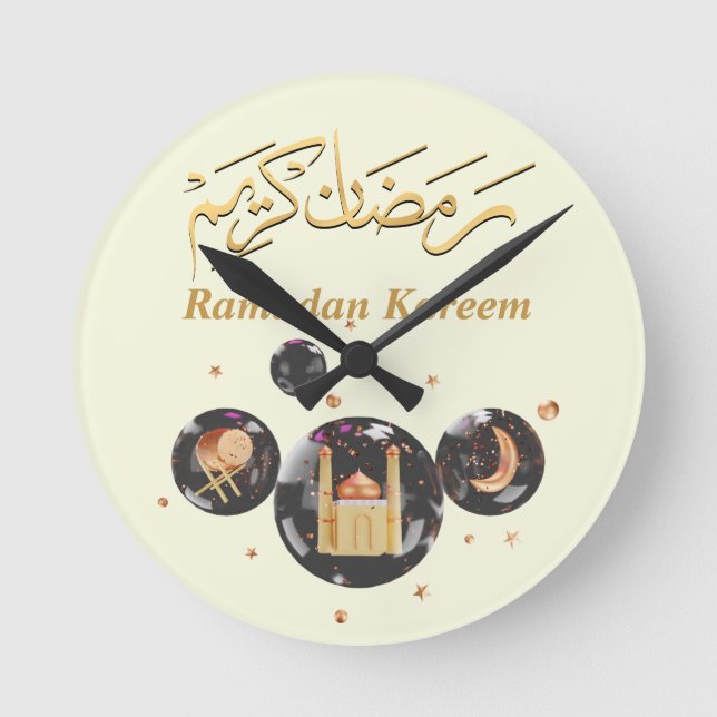 Horloge Ronde Ramadan Kareem (Recto)