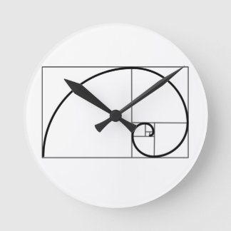 Horloge Ronde Ratio Fibonacci