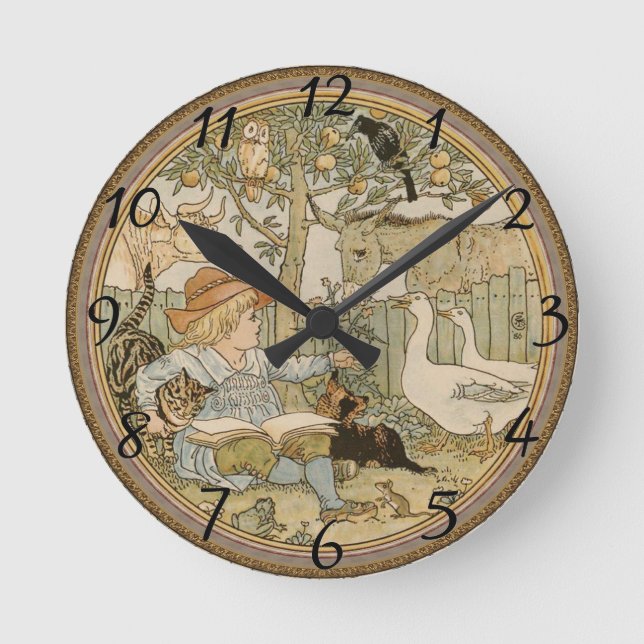 Horloge Ronde Reading fun Wall Clock (Recto)