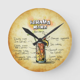 Horloge Ronde Recette de cocktail Bahama Mama