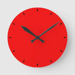 Horloge Ronde Red Power
