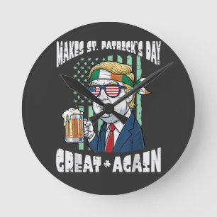 Horloge Ronde Refaire la Saint-Patrick Grande Encore Saint-Paddy