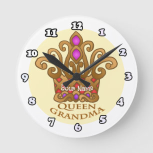 Horloge Ronde Reine grand-mère