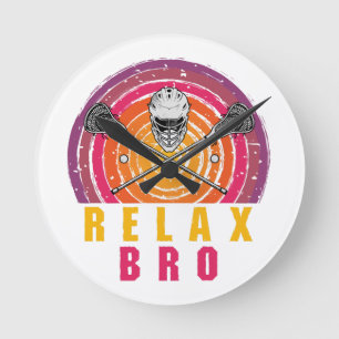 Horloge Ronde Relax Frère Lacrosse