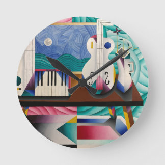 Horloge Ronde Relógio com a pintura de Teixeira Leite