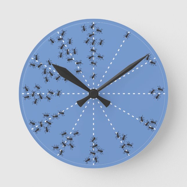 HORLOGE RONDE RELÓGIO DE PAREDE FORMIGAS (Recto)