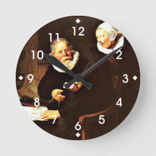 Horloge Ronde Rembrandt : The Shipbuilder and his Wife, 1633