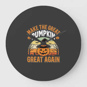 Horloge Ronde Rendez La Citrouille Grande Encore Design Hallowee
