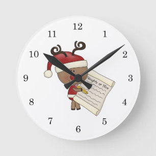 Horloge Ronde Renne de Rudy vilain ou NIC