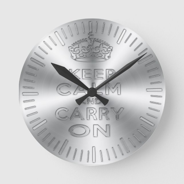 Horloge Ronde Restez calme et continuez à faire briller l'effet  (Recto)