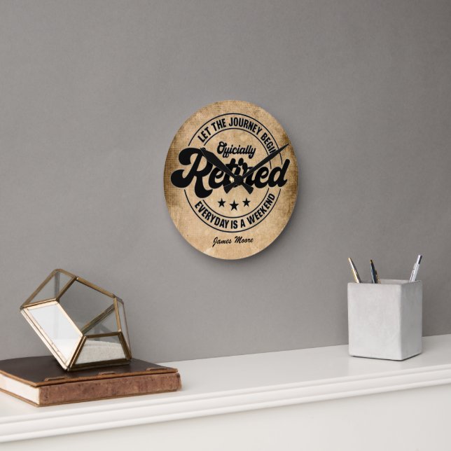 Horloge Ronde Retraite (Bureau)