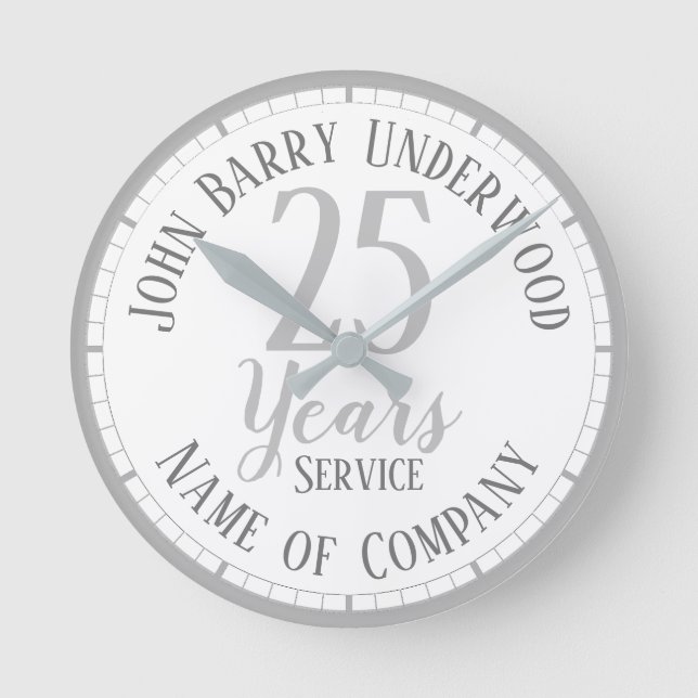 Horloge Ronde Retraite ou service long (Recto)