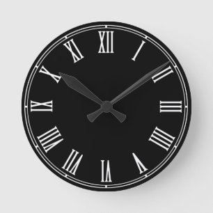 Horloge Ronde Rétro Clock Template - Create Your Own / custom