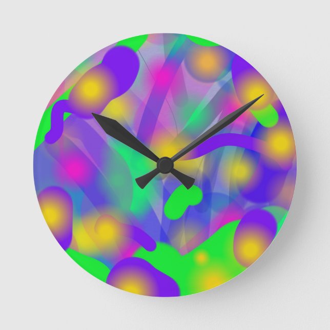 HORLOGE RONDE RÊVE DE CRÈME DE GLACE (Recto)