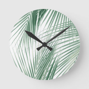 Horloge Ronde Rêve de la jungle Feuille de palme #1 #tropical #