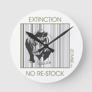 Horloge Ronde rhino extinction