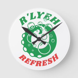 Horloge Ronde R'lyeh Lave-linge détergent Innsmouth Lovecraft