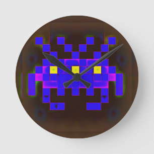Horloge Ronde Roi de l'invasion spatiale (Version B)