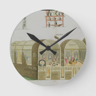 Horloge Ronde Roman Baths, plate from 'The History of the Nation