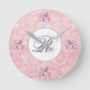 Horloge Ronde Rosa personnalisée