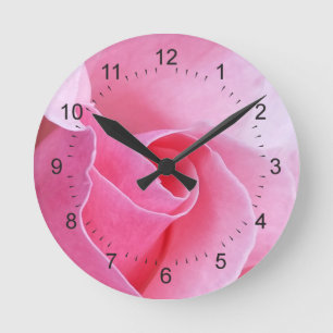 Horloge Ronde rose