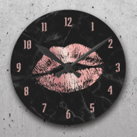 Rose Gold Lipstick Baiser Marbre Noir moderne
