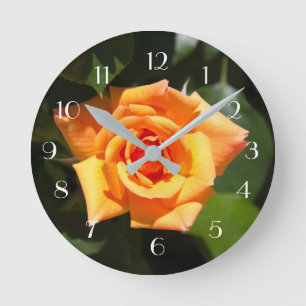 Horloge Ronde Rose lumineux