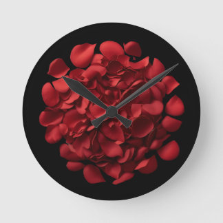 Horloge Ronde Rose Petals Wall Clock