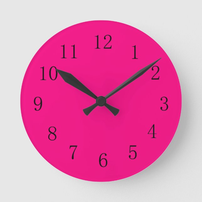 Horloge Ronde Rose Red Kitchen Wall (Recto)