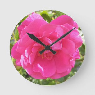 Horloge Ronde Rose rose rose